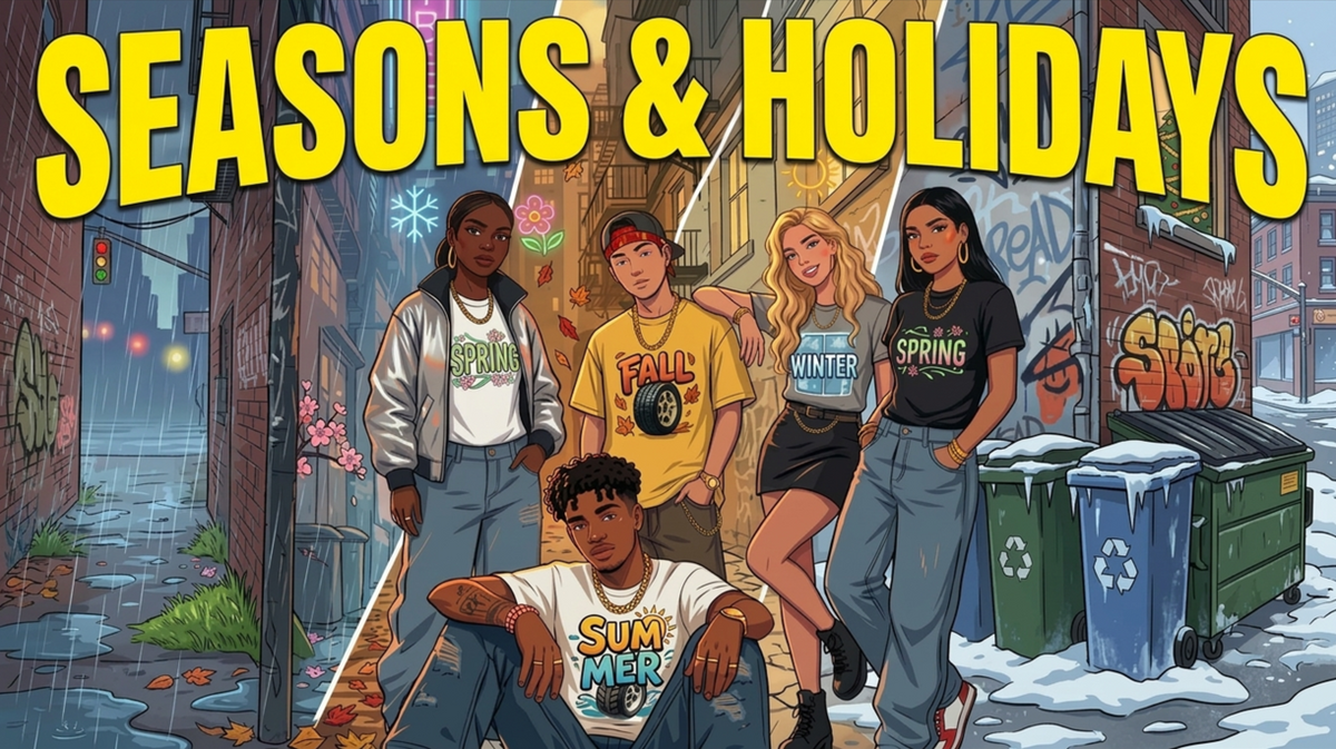 SEASON & HOLIDAY Themed T's